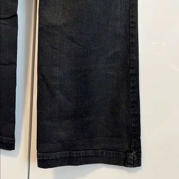 SAM EDELMAN Bay Flare Trouser Denim Jeans Dark Black, Size 29 - Picture 9 of 12
